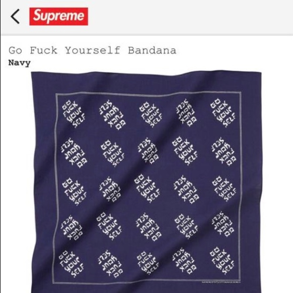 Supreme bandana